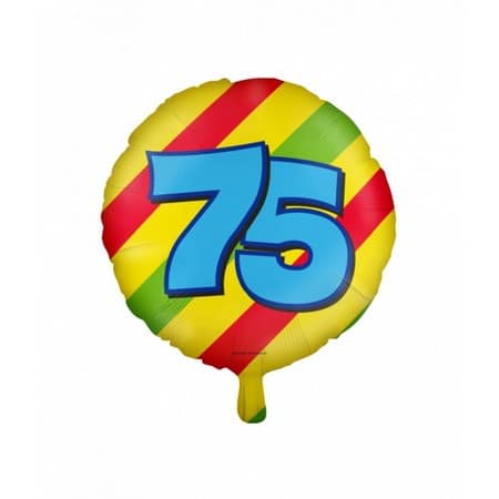 Amuseren tuberculose maagd Happy Folie Ballon 75 Jaar - AvanHamond.nl